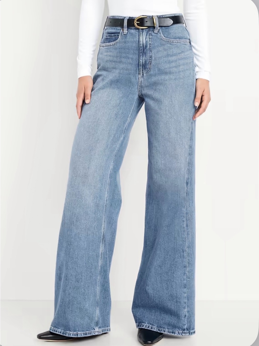 Cotton On TRIO High-Rise Jeans  — Black, Light Blue, Dark Blue